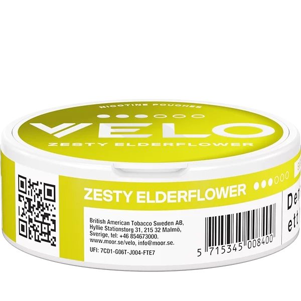 Velo Zesty Elderflower Strong Slim - 120 Dosen