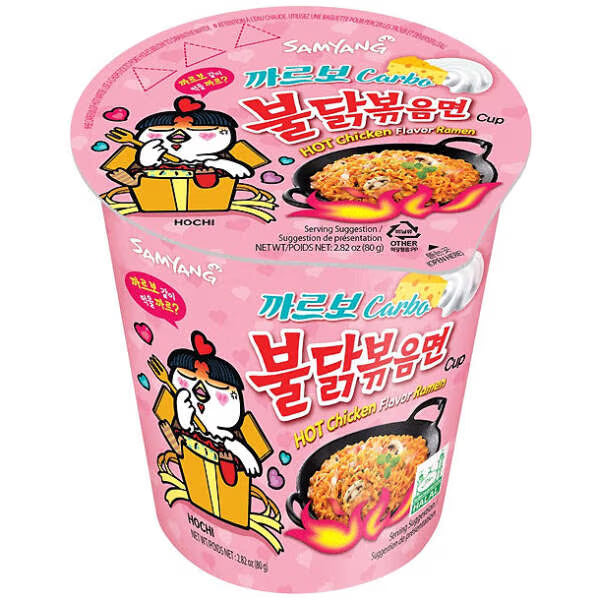 Samyang Buldak Hot Chicken Ramen Carbonara Cup 80g