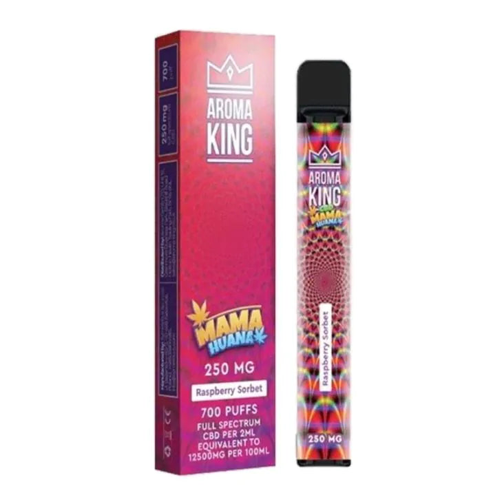 Aroma King CBD Mama Huana 700 Puff's - Raspberry Sorbet 250mg
