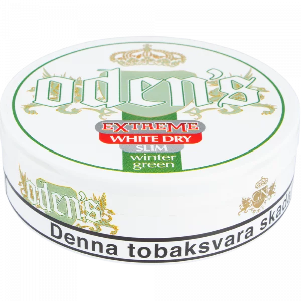 Odens Extreme Wintergreen Slim White Dry - 120 Dosen